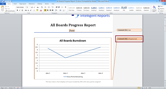 Creating a placeholder for a chart