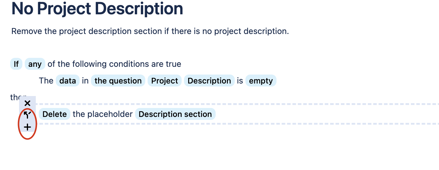 Adding a new action to a rule