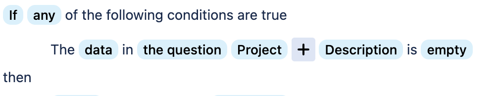 Checking for particular data