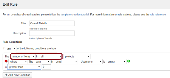 Using count conditions