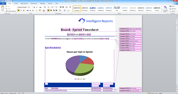 Creating a placeholder for a chart